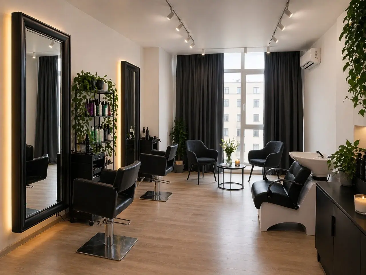 Інтер'єр салону Oksi Hairlux